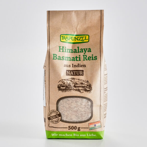 Basmati riis, naturaalne 500g Rapunzel